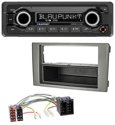 Blaupunkt Bluetooth DAB MP3 USB Autoradio für Iveco Daily (06-14) dunkelgrau - Bild 1 von 4