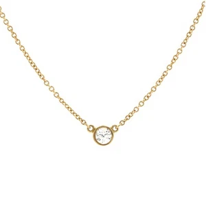 Tiffany & Co. Elsa Peretti Diamonds By The Yard Necklace 18K Yellow Gold - Picture 1 of 3