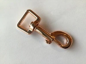 2 x Karabiner Druckguss Roségold 65 x 17 - Picture 1 of 1