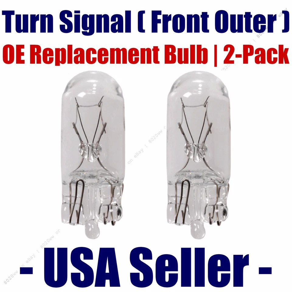 Front Outer Turn Signal Light Bulb 2pk - Fits Listed Volvo Vehicles - 2825 - Image 1 of 1