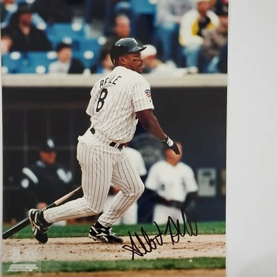 Autograph Albert Belle Chicago White Sox Photo w/COA BB-145 - Imagem 1 de 4
