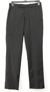 Neu American Rag schmale Passform schwarz solide vorne flach Anzughose für Herren 30 x 32 - Bild 1 von 3