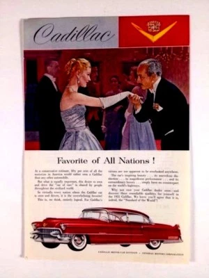 1955 Cadillac 4 Door Print Ad  - Image 1 of 2