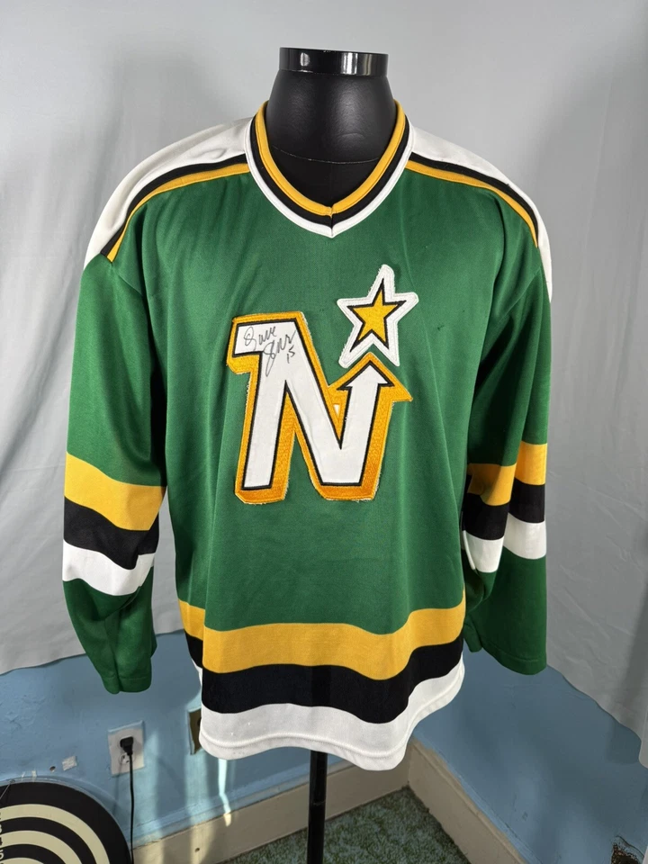 Camiseta Minnesota North Stars CCM Maska firmada por Dave Gagner adulto XL Foto 1 de 4