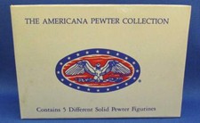 The Americana Pewter Collection Ah71 People of Town 5 Piece Figurine Set