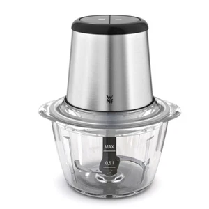 Hachoir avec bol en verre 1 l inox 19.5x15.5 cm - Foto 1 di 1