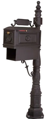 Better Box Mailbox with Paper Box - Black - Decorative Cast Aluminum Mailboxes - Image 1 of 4