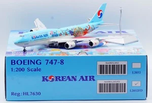 SQ Wings 1:200 Korean Air Boeing B747-8 Diecast Aircraft Model HL7630 Flaps Down - Picture 1 of 16