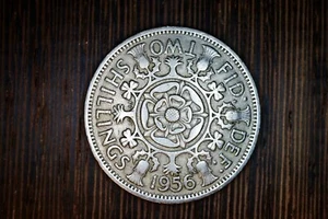 Great Britain 1956 2 Shilling Florin KM906 Copper/Nickel **VF/XF** #DY - Picture 1 of 2