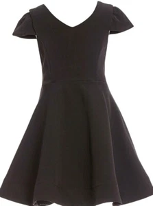 Tween Diva Big Girl's Bow-Back Fit & Flare Fanciful Dress-Size-14-Black - Picture 1 of 4