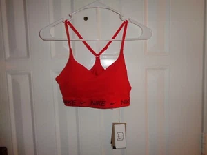 Nike Red Women's Indy Bra Size Small Light Support NWT - Picture 1 of 2
