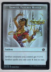 1x Saheeli, Filigree Master/Powerstone Token *Foil* - The Brothers' War - NM - Bild 1 von 1