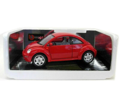 MODELLINO BURAGO SCALA 1:18 VOLKSWAGEN NEW BEETLE 1998 - Cod. 3342 Made in Italy - Immagine 1 di 4