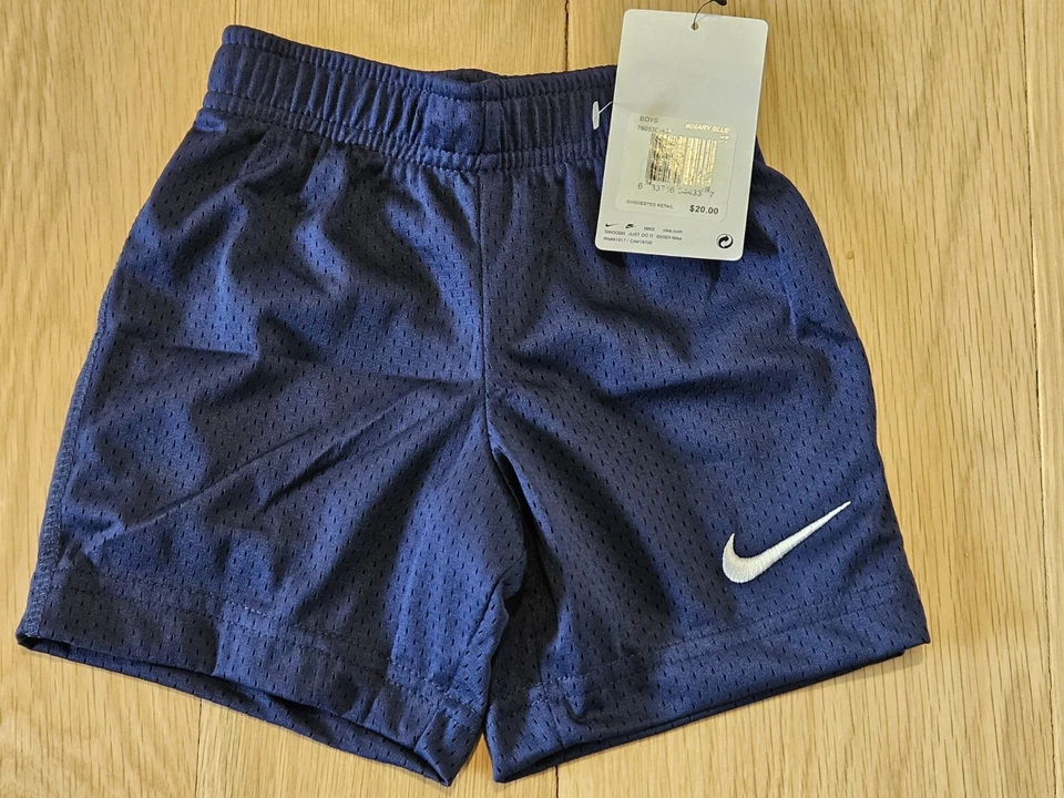 Nike Baby Toddler Boys Mesh Shorts Dark Blue 2 2t