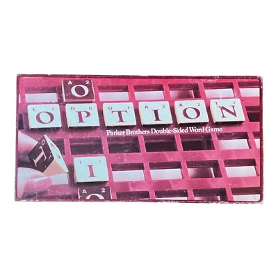 Parker Brothers 1983 Option Double Sided Letter Board Word Game 0108 2-4 Players - Image 1 of 4