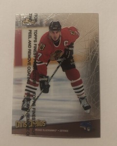 1998-99 Topps Finest Chris Chelios #127 HOF Chicago Blackhawks