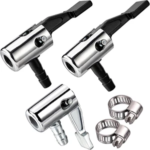 1/4"Lock on Air Chuck,Mini Air Compressor Portable Tire Inflator Tire Chuck Hose - Picture 1 of 12