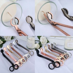 1pc Household Stainless Steel Candle Wick Trimmer Candle Scissors Cutter 6 Color - Picture 1 of 24