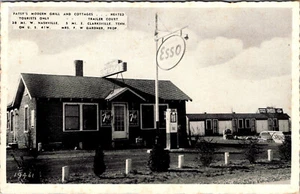 CLARKSVILLE, TENNESSEE - PATSY'S ROADSIDE GRILL & ESSO GAS - ALTE POSTKARTE - Bild 1 von 2
