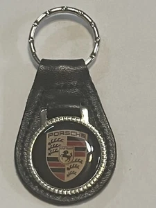 X RARO portachiavi anni 60-70 "PORSCHE" METALLO/PELLE-SPEEDSTER-TARGA-CARRARA-911 LQQK - Foto 1 di 12