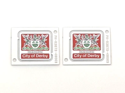 Hornby Genuine X14601 City of Derby Nameplates For Class 370 APT NEW