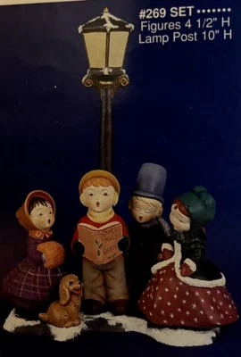 Alberta's 269 A,B,C,D,E,F Cerámica Molde Deslizante Villancicos Poste de Lámpara ¡GENIAL!! Foto 1 de 4