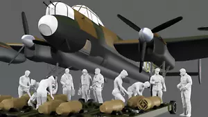 WWII RAF Lancaster Bomb Load - 10 Figure Set - Afbeelding 1 van 8