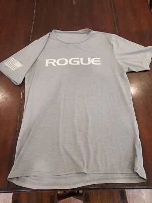 Camiseta gris mediana con logotipo de Rouge Fitness Workout Company para hombre Foto 1 de 4