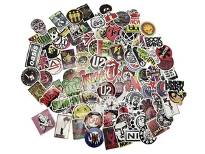 100 Bulk Heavy Metal Rock Band Aufkleber Abziehbilder für Laptops, Gitarren, Flaschen. - Bild 1 von 1