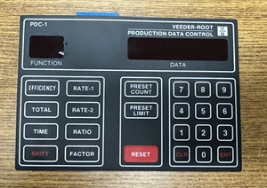 VEEDER-ROOT PDC-1  793506-260 PRODUCTION DATA CONTROL PANEL MEMBRANE **NEW** - Picture 1 of 2