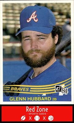 1984 Donruss - #432 Glenn Hubbard NM/NM+ Set Break! - Image 1 of 2