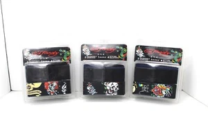 Ed Hardy Herren verstellbarer Canvas Gürtel Set 2 Wendebänder 1 Schnalle 44" NEU - Bild 1 von 6