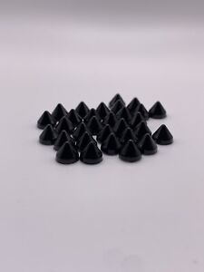 10x Christian Louboutin Black Spare Replacement Studs / Spikes