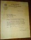 Brooklyn Borough President John Cashmore 1943 Typed Letter Signed Wwii War Fund