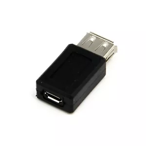 USB 2.0 A Female to Micro USB Female Socket Adapter Connector Extender Coupler - Picture 1 of 6