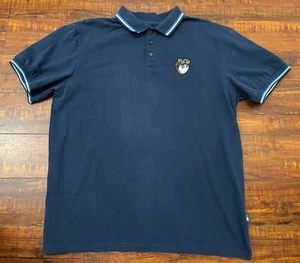 Malbon Golf X Wheels Up Polo Dark Blue Size Large Men’s RARE - Picture 1 of 12