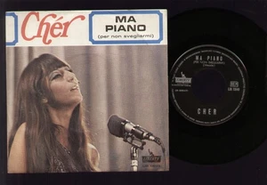 7" CHER MA PIANO (PER NON SVEGLIARMI) / NEL MIO CIELO CI SEI TU SONNY BONO ITALY - Picture 1 of 1