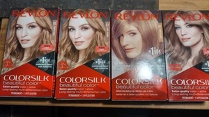 4 Boxes Of Hair Dye REVLON COLORSILK 61 Dark Blonde & 60 Dark Ash Blonde - Picture 1 of 1