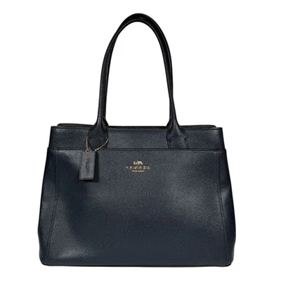 Bolso de mano Coach Casey para mujer de cuero granulado negro Foto 1 de 4