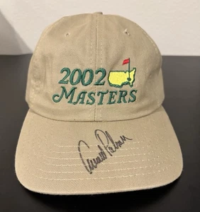 Gorra de golf autografiada por Arnold Palmer 2002 Masters Hat ajustable para adultos - Imagen 1 de 8