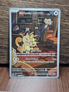 Team Rocket's Meowth 203/182 Sv10: Destined Rivals Holo Pokemon TCG 2025 NM - Bild 1 von 2