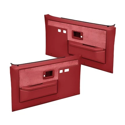 1981-91 Chevrolet/GMC Truck; ABS Door Panels; With Power Windows And Locks; Red - Image 1 of 4
