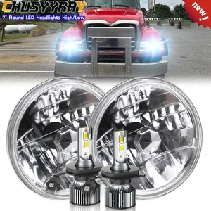 Par de faros LED redondos de 7 pulgadas haz alto y bajo PARA camiones de volteo Mack Granite CV713 - Imagen 1 de 15