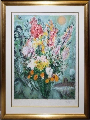 Marc Chagall, Bouquet de Fleurs, Farblithographie auf Japanpapier - Bild 1 von 1