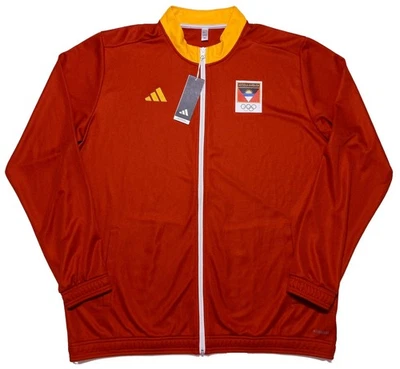 Chaqueta de Pista ADIDAS Antigua Barbuda 2024 Juegos Olímpicos Edición Equipo Roja XXL 2XL ~ Nueva Foto 1 de 4