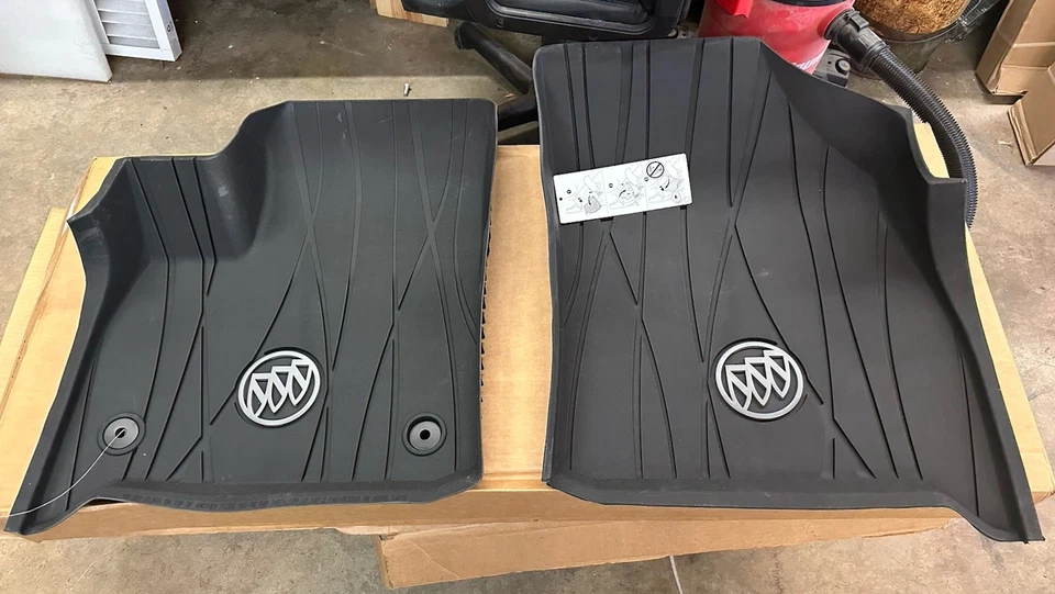 OEM 2018-2024 Buick Enclave Front All Weather Floor Liners w/logo GM 84522812 - Image 1 of 4