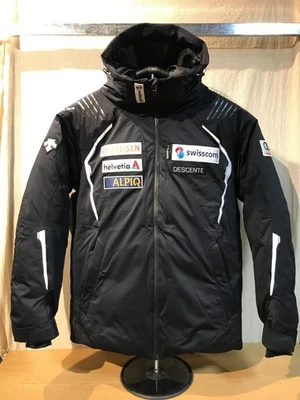 DESCENT  SWISS NATIONAL TEAM MODEL DOWN SKI JACKET  BLACK   S SIZE! - Image 1 of 4