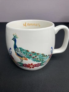 Opal House Stunner 16 Oz Peacock Mug - Mint - Picture 1 of 5