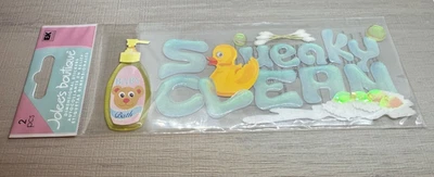 Jolee's Boutique SQUEAKY CLEAN 3D Pegatinas NUEVO EN PAQUETE Bebé Baño Goma Pato SPJT269 Foto 1 de 4