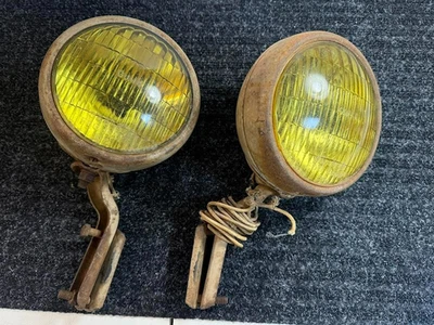 Par de faros antiniebla vintage GUÍA 5-3/4 2002-E con SOPORTES DE PARACHOQUES GM Chevrolet Buick Foto 1 de 4